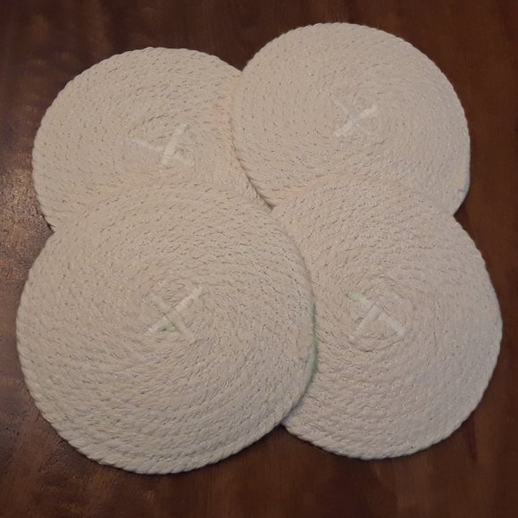 Cotton Rope Coasters - Set of 4 (NWT) - Picture 3 of 11